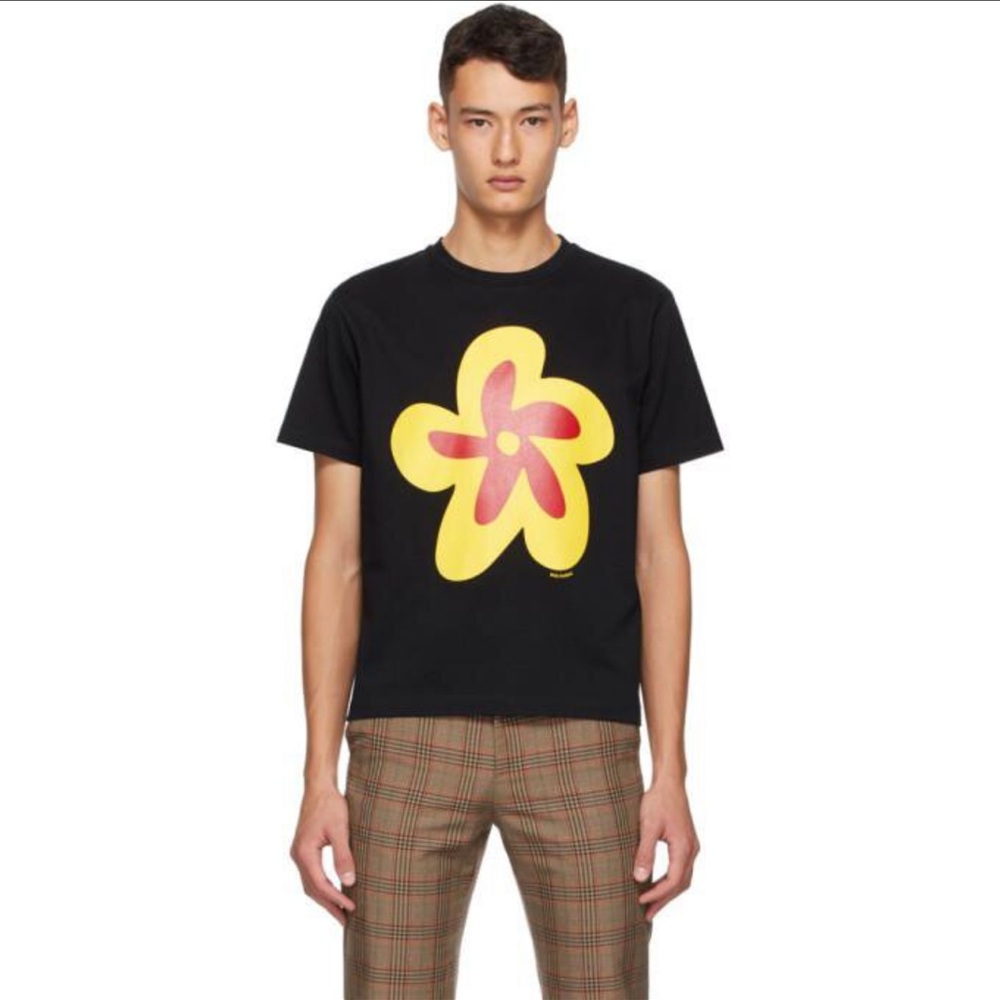 molly goddard black flower t-shirt